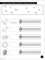 Vorschau - Arbeitsblätter - 🖌 Arbeitsheft I erste Wörter schreiben und lesen I Klasse 1 - Seite 3