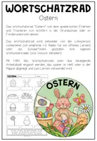Vorschau - Arbeitsblätter - OSTERN - Wortschatzrad - Seite 1