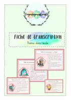 Vorschau - Aufgabenkarten - Abschreibtext/Fiche de transcription - à l'école - Deckblatt