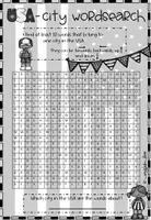Vorschau - Arbeitsblätter - USA: New York City Suchsel / Wordsearch - Seite 2