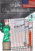 Vorschau - Arbeitsblätter - USA: New York City Suchsel / Wordsearch - Deckblatt