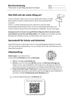 Vorschau - Arbeitsblätter - Servicekraft Schutz und Sicherheit - Einfühlen in den Alltag - Seite 1