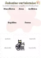 Vista previa - Juegos / Gamificación - Recorta y pega - Animales vertebrados color - Portada