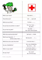 Vorschau - Arbeitsblätter - Speaking exercise (Anfang 5. Klasse) - crazy professor - Seite 1