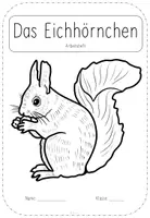 Vorschau - Arbeitsblätter - Das Eichhörnchen - Arbeitsheft für die 1. Klasse - Deckblatt
