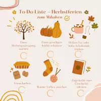 Vorschau - Poster - Herbstferien To Do Liste zum Abhaken - Deckblatt