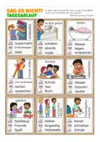 Vorschau - Spiele - Sag es nicht! Tagesablauf Deutsch - Seite 3