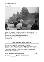 Vorschau - Stundenentwürfe - DDR Arbeiteraufstand 1953 Aufgaben und Lösungen Klasse 9-12 - Seite 1