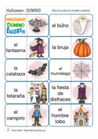 Vista previa - Juegos / Gamificación - HALLOWEEN DOMINO Español - página 1