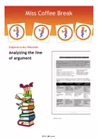 Vorschau - Merkblätter - Analyzing the line of argument / Argumentative structure (Method Sheet) - Deckblatt