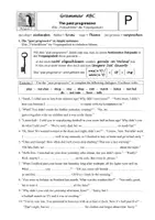 Vorschau - Arbeitsblätter - Past progressive - Penguin (4 Arbeitsblätter mit Lösungen) - Seite 1