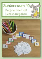 Vorschau - Fördermaterial/Inklusion - Kopfrechnen mit Lückenhalter (wieviel plus?) - Deckblatt