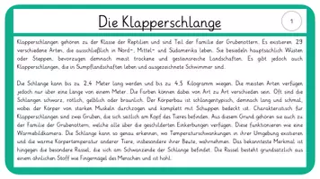 Vorschau - Stationenlernen - Wissenskarten Reptilien- Klapperschlange und Galápagos- Schildkröte - Seite 2