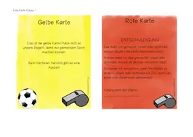 Vorschau - Anderer Materialtyp - Gelbe und rote Karte für den Sportunterricht - Seite 1