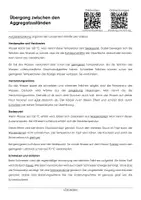 Vorschau - Arbeitsblätter - Arbeitsblatt "Übergang zwischen den Aggregatzuständen " mit Erklärvideo, Lösungen und Onlineübungen - Deckblatt