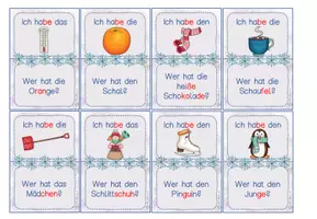 Vorschau - Spiele - Lesespiel Winter für die Klasse 1 & 2 in Silbenschrift - Seite 2