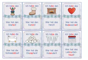 Vorschau - Spiele - Lesespiel Winter für die Klasse 1 & 2 in Silbenschrift - Seite 3