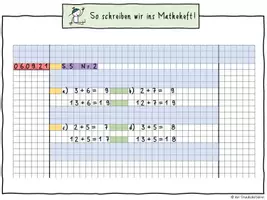 Vorschau - Arbeitsblätter - Wie schreibe ich ins Matheheft?! - Seite 2