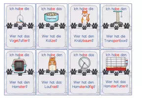 Vorschau - Spiele - Lesespiel Haustiere für die Klassen 1 & 2 in Silbenschrift - Seite 3