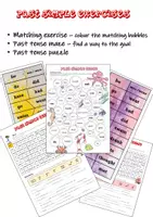 Vorschau - Arbeitsblätter - Past tense - Worksheets & Puzzles - Deckblatt