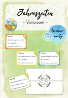 Vorschau - Arbeitsblätter - Jahreszeiten: Vorwissen (Kl. 2) - Deckblatt