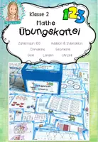 Vorschau - Stationenlernen - Mathekarteien Klasse 1-4 | Mathematik Grundschule Sparpaket - Seite 1