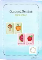 Vorschau - Bildkarten - Obst und Gemüse Bildkarten Wortkarten - Deckblatt