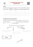 Vorschau - Arbeitsblätter - Ebenengleichung in der Parameterform (mit Lernvideo) - Seite 1