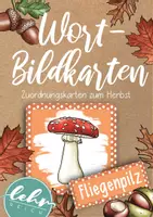 Vorschau - Bildkarten - Wort- und Bildkarten - Zuordnungskarten zum Herbst - Deckblatt