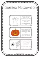 Vorschau - Spiele - Lese-Domino Gespenster / Halloween / Herbst - Deckblatt