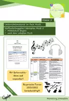 Vorschau - Lehrpläne/Lehrermaterial - *Stoffverteilungsplan 2021/2022* Musik Klasse 5 - Mittelschule Bayern LehrplanPLUS *anpassbarer Jahresplan* - Deckblatt