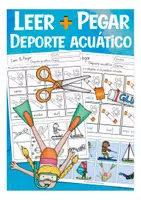 Vista previa - Hojas de trabajo - Leer y pegar - Deporte acuático Español - Portada