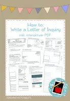 Vorschau - Unterrichtsreihen - How to Write a Letter of Inquiry inkl. interaktiver PDF - Deckblatt