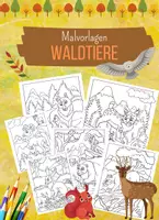 Vorschau - Arbeitsblätter - Waldtiere Malvorlagen / Ausmalbilder zum Thema Wald - Deckblatt