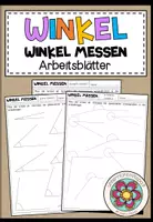 Vorschau - Arbeitsblätter - WINKEL - Winkel messen (Arbeitsblätter) - Deckblatt