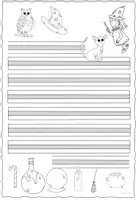 Vorschau - Arbeitsblätter - Schmuckrahmen Halloween Klasse 1-4 - Seite 3