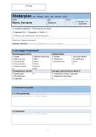 Vorschau - Fördermaterial/Inklusion - Allgemein: Förderplan Grundschule Vorlage - Seite 3
