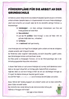 Vorschau - Fördermaterial/Inklusion - Allgemein: Förderplan Grundschule Vorlage - Seite 1