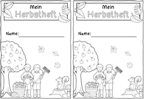 Vorschau - Arbeitsblätter - Ferienheft Herbst Klasse 2 - Seite 1