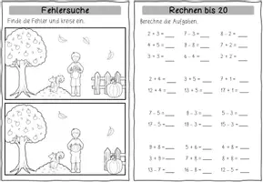 Vorschau - Arbeitsblätter - Ferienheft Herbst Klasse 2 - Seite 2