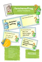 Vorschau - Bildkarten - Forscherauftrag Federtaschenkarten - Deckblatt