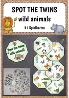 Vorschau - Spiele - Spot the twins - Wild animals (Spiel) - Deckblatt