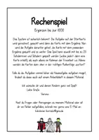Vorschau - Spiele - Halloween-Rechenspiel mit Arbeitsblatt: Ergänzen bis zur 1000 - Seite 1