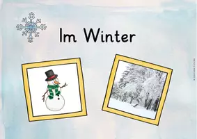 Vorschau - Präsentationen/Tafelbilder - Im Winter - Tafelmaterial - Seite 1