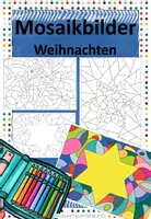 Vorschau - Arbeitsblätter - Mosaikbilder Weihnachten - Deckblatt