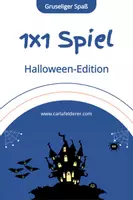 Vorschau - Spiele - Einmaleins-Spiel Halloween Ausgabe mit leeren Vorlagen - Deckblatt
