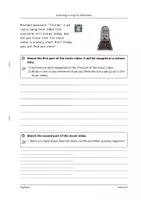 Vorschau - Arbeitsblätter - Analysing a song and a music video for Halloween - Deckblatt