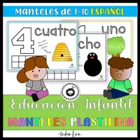 Vista previa - Unidades / Secuencias / Situaciones de Aprendizaje - Números 1-10 Manteles de plastilina - Portada