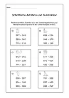 Vorschau - Arbeitsblätter - Für zwischendurch: Schriftliche Rechenverfahren üben - Seite 3