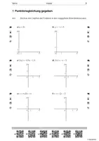 Vorschau - Arbeitsblätter - Lineare Funktionen - Aufgabentyp "Graph gesucht" - Seite 3